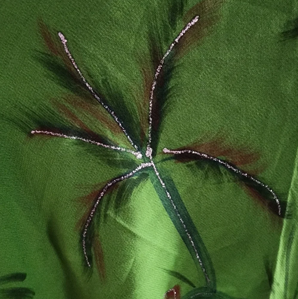 NEW ~ Island Style® Lightly Embellished Green Scarf/Wraps